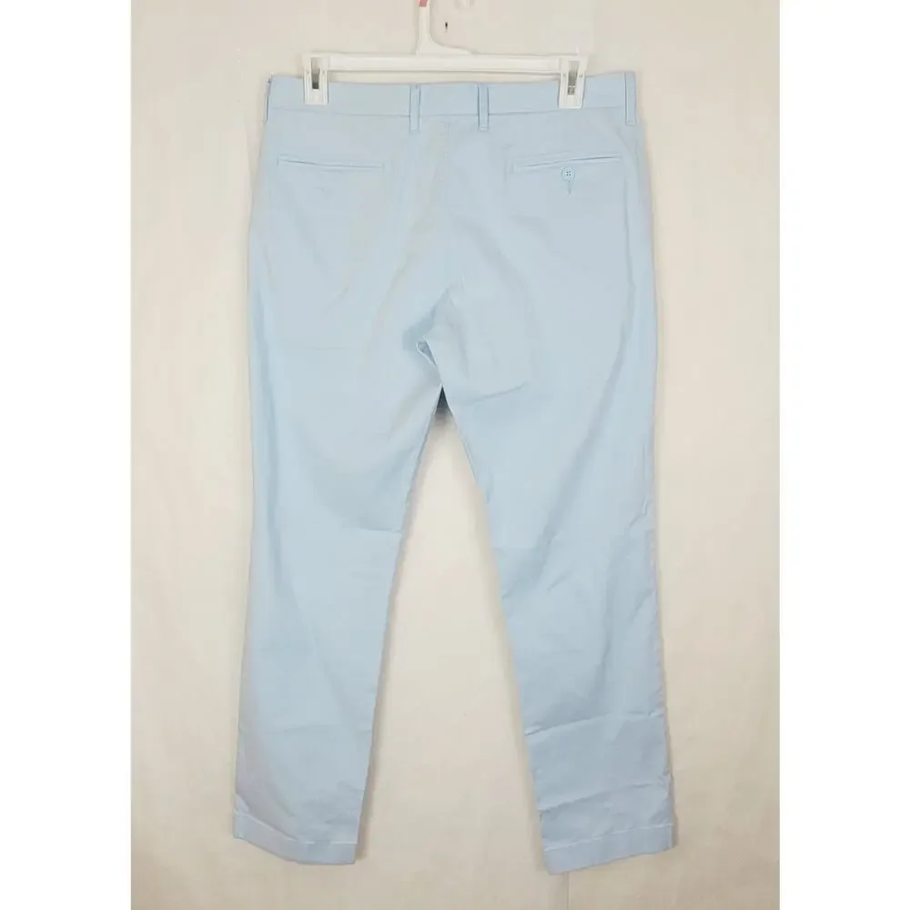 New J.Crew blue Straight 770 trouser pants Size 34x32 mens Preppy Classic Career